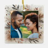 Ornement de Noël Brown Première année Marié Couple (Devant)