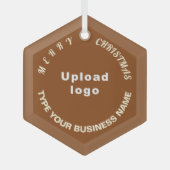 Ornement de Noël Brown verre de Noël d'affaires (Recto)