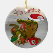 Ornement de Noël cajun de bayou (Dos)