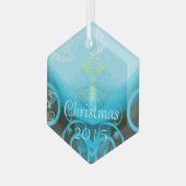 Ornement de Noël Calla Lily Aqua (Avant gauche)