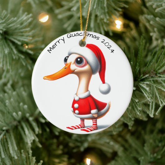 Ornement de Noël Canard Drôle (Arbre)