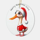Ornement de Noël Canard Drôle (Gauche)