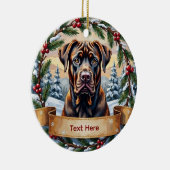 Ornement de Noël Cane Corso (Droite)