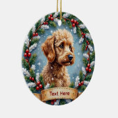 Ornement de Noël Caniche (Droite)