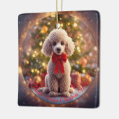 Ornement de Noël Caniche (Gauche)