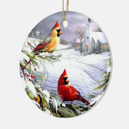 Ornement de Noël - Cardinal (Gauche)