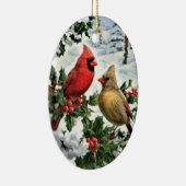 Ornement de Noël - Cardinal Couple (Droite)