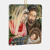 Ornement de Noël catholique de Sainte Famille (Droite)