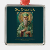 Ornement de Noël catholique Saint-Patrick (Devant)