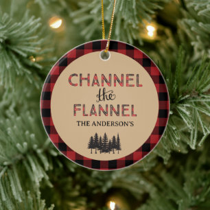 Ornement de Noël Channel The Flannel Photo