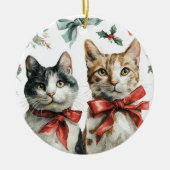 Ornement de Noël Chats Mignons (Devant)