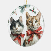 Ornement de Noël Chats Mignons (Gauche)