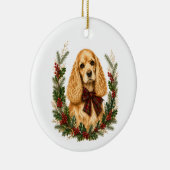 Ornement de Noël Chien de race Cocker Spaniel Buff (Droite)