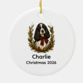 Ornement de Noël Chien de race Cocker Spaniel Part (Dos)