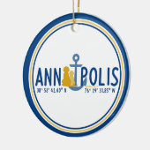 Ornement de Noël Chiens Ancrés à Annapolis (Gauche)