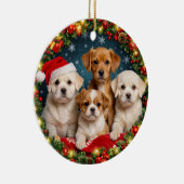 Ornement de Noël Chiot Adorable (Droite)