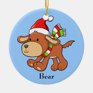Ornement de Noël Chiot "Ours"