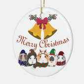 Ornement de Noël Cochons de Guinée (Gauche)
