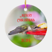 Ornement de Noël Colibri (Dos)