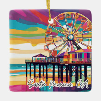 Ornement de Noël collectif Père Noël Monica, CA