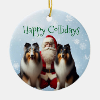 Ornement de Noël Collie