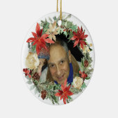 Ornement de Noël commémoratif à 2 côtés avec photo (Droite)
