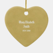 Ornement de Noël commémoratif de deux Croix (Dos)