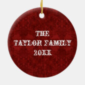 Ornement de Noël contemporain (Dos)