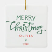 Ornement de Noël cosy avec fille (Dos)