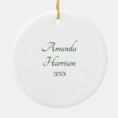 Ornement de Noël CPA (Dos)