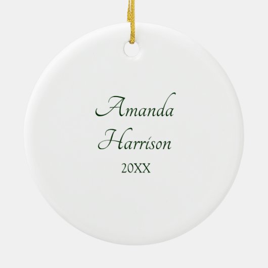 Ornement de Noël CPA (Dos)