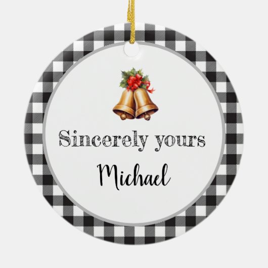 Ornement de Noël customisé (Dos)