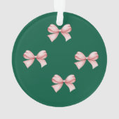 Ornement de Noël customisé avec Bow (dos)
