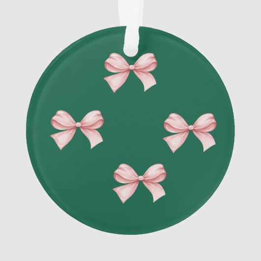 Ornement de Noël customisé avec Bow (dos)