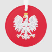 Ornement de Noël d'aigle polonais (dos)
