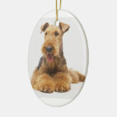 Ornement de Noël d'Airedale Terrier (Gauche)