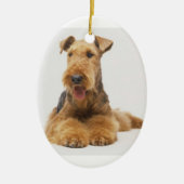 Ornement de Noël d'Airedale Terrier (Devant)