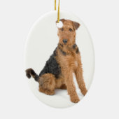 Ornement de Noël d'Airedale Terrier (Dos)