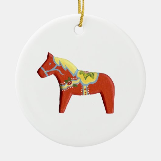 Ornement de Noël Dala Horse (Devant)