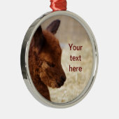 Ornement de Noël d'alpaga de bébé (Droite)