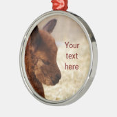 Ornement de Noël d'alpaga de bébé (Gauche)