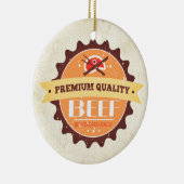 ornement de Noël d'amant de viande de boucherie de (Droite)