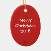 Ornement de Noël d'amarante (Dos)