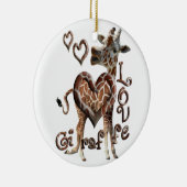 ORNEMENT DE NOËL D'AMOUR DE GIRAFE (Droite)