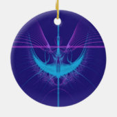 Ornement de Noël d'ange bleu (Dos)