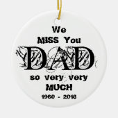 Ornement de Noël dans la mémoire affectueuse (Devant)