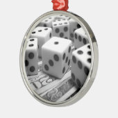 Ornement de Noël d'argent de matrices (Gauche)