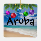 Ornement de Noël d'Aruba (Dos)