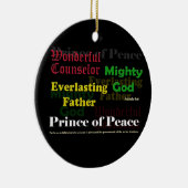 Ornement de Noël de 9:6 d'Isaïe (Droite)