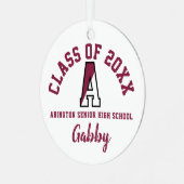Ornement de Noël de Abington Senior High School (Avant gauche)